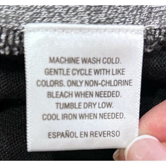 Style & Co. Black Gray Print 3/4 Sleeve Scoop Neck Knit Dress - Picture 7 of 7